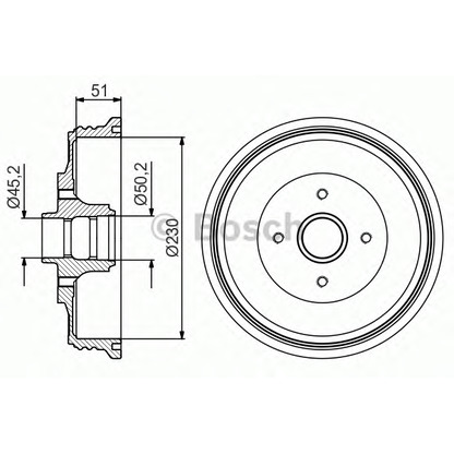 Foto Bremstrommel BOSCH 0986477200