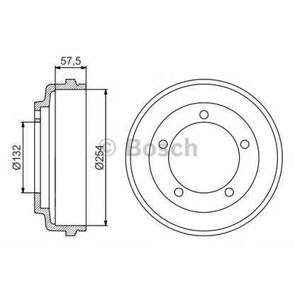 Foto Bremstrommel BOSCH 0986477204