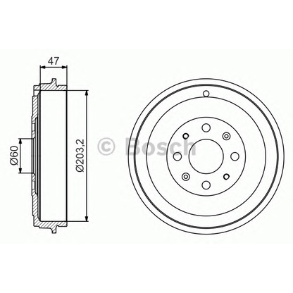 Foto Bremstrommel BOSCH 0986477207