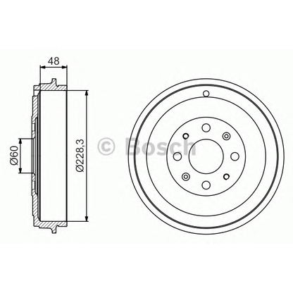 Photo Tambour de frein BOSCH 0986477208
