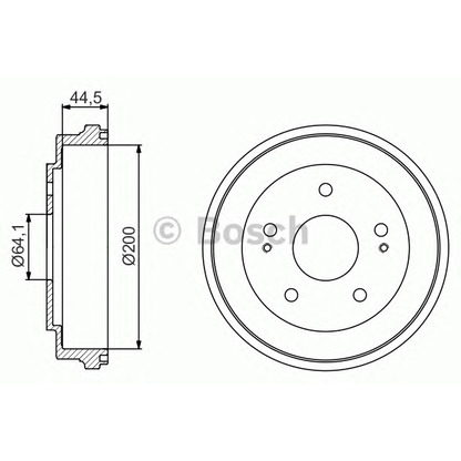 Photo Brake Drum BOSCH 0986477209