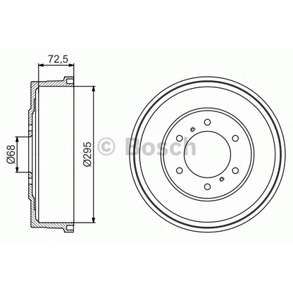 Foto Bremstrommel BOSCH 0986477215