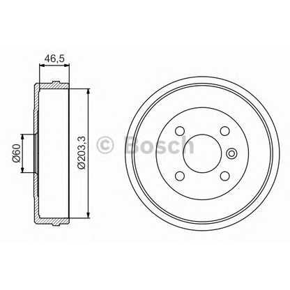 Фото Тормозной барабан BOSCH 0986477221