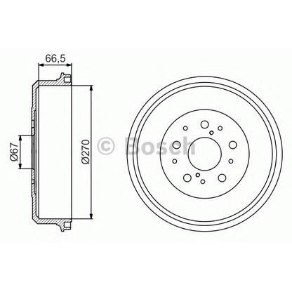 Foto Bremstrommel BOSCH 0986477224