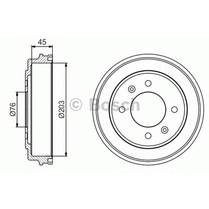 Фото Тормозной барабан BOSCH 0986477234