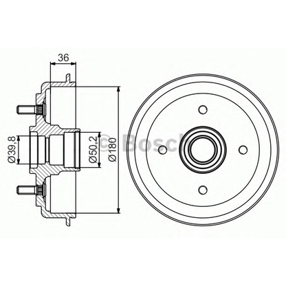 Фото Тормозной барабан BOSCH 0986477238