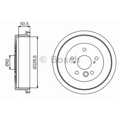 Foto Bremstrommel BOSCH 0986477242