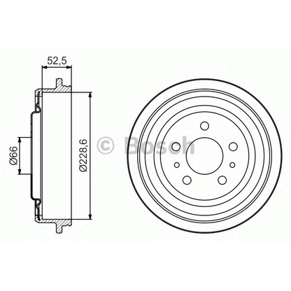 Foto Bremstrommel BOSCH 0986477248