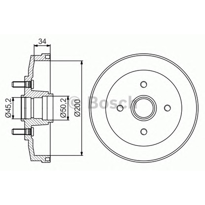 Photo Brake Drum BOSCH 0986477250