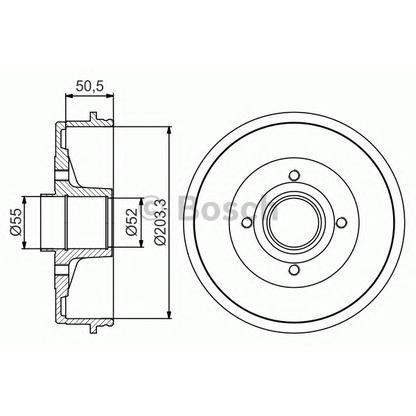 Фото Тормозной барабан BOSCH 0986477254