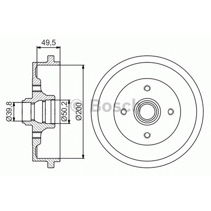 Photo Brake Drum BOSCH 0986477267