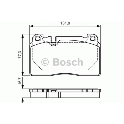 Foto Bremsbelagsatz, Scheibenbremse BOSCH 0986TB3212