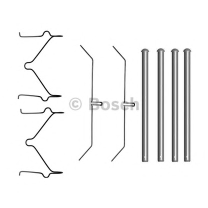 Фото Комплектующие, колодки дискового тормоза BOSCH 1987474698