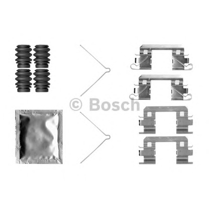 Photo Accessory Kit, disc brake pads BOSCH 1987474745