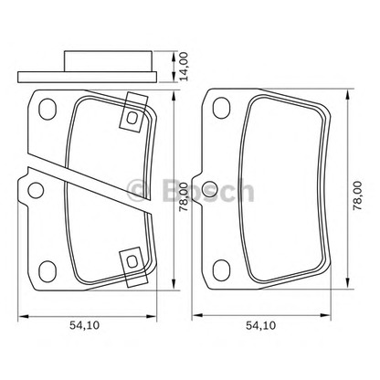 Foto Kit pastiglie freno, Freno a disco BOSCH 0986BB0588