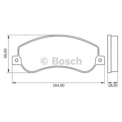 Foto Juego de pastillas de freno BOSCH 0986BB0868