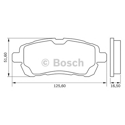 Foto Juego de pastillas de freno BOSCH 0986BB0952