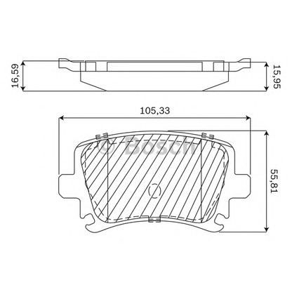 Foto Kit pastiglie freno, Freno a disco BOSCH F03B050144