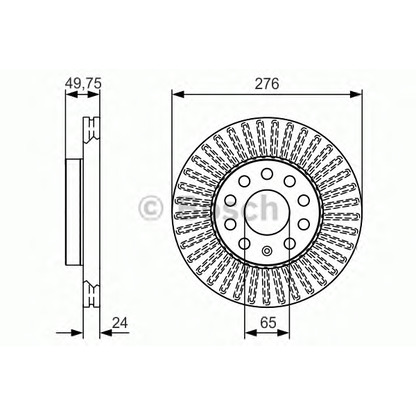 Foto Disco de freno BOSCH 0986479C47