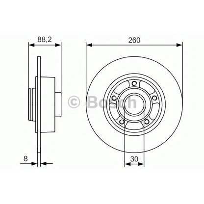 Photo Disque de frein BOSCH 0986479C88