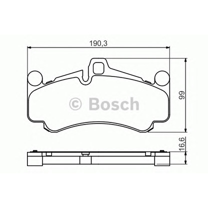 Фото Комплект тормозных колодок, дисковый тормоз BOSCH 0986494709