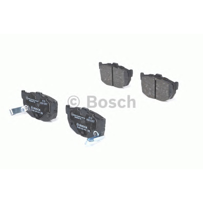 Photo Kit de plaquettes de frein, frein à disque BOSCH 0986424418