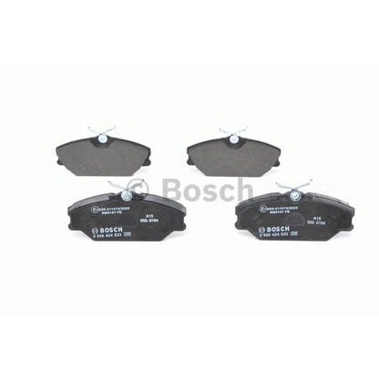 Photo Brake Pad Set, disc brake BOSCH 0986424533