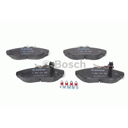 Photo Brake Pad Set, disc brake BOSCH 0986424556