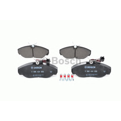 Photo Brake Pad Set, disc brake BOSCH 0986424556