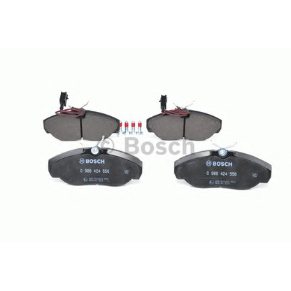 Photo Brake Pad Set, disc brake BOSCH 0986424556