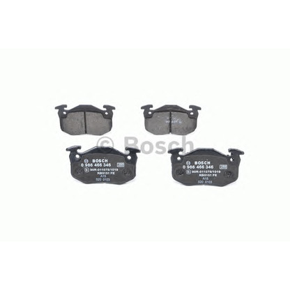 Photo Brake Pad Set, disc brake BOSCH 0986466346