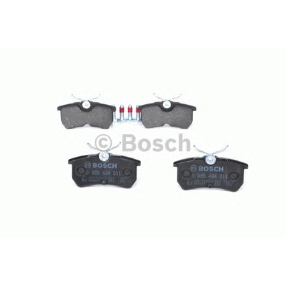 Photo Brake Pad Set, disc brake BOSCH 0986494011