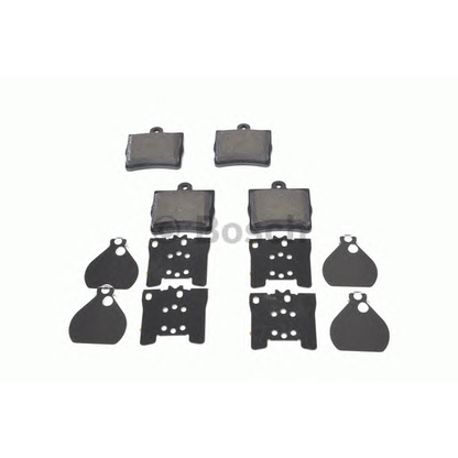 Photo Brake Pad Set, disc brake BOSCH 0986494016