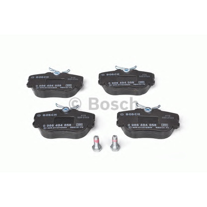 Photo Brake Pad Set, disc brake BOSCH 0986494058