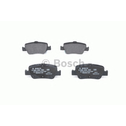 Photo Brake Pad Set, disc brake BOSCH 0986494182