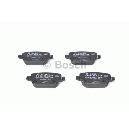 Photo Brake Pad Set, disc brake BOSCH 0986494247