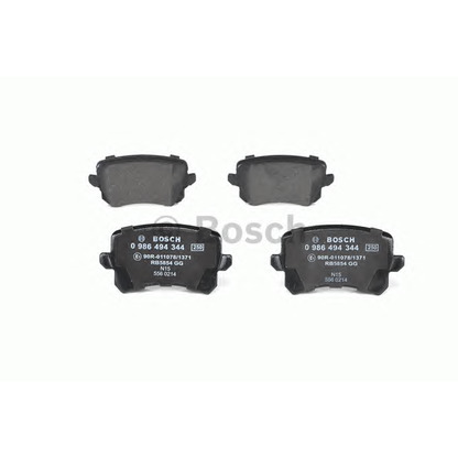 Photo Brake Pad Set, disc brake BOSCH 0986494344