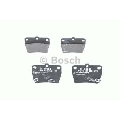 Photo Brake Pad Set, disc brake BOSCH 0986494350