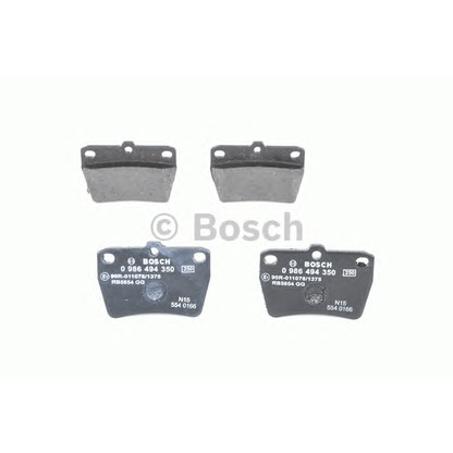 Photo Brake Pad Set, disc brake BOSCH 0986494350