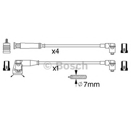 Photo Ignition Cable Kit BOSCH 0986356306