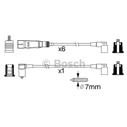 Photo Ignition Cable Kit BOSCH 0986356335