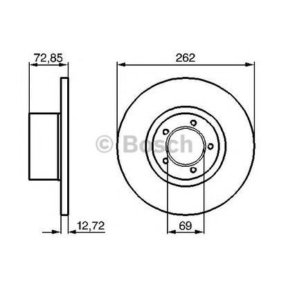 Photo Disque de frein BOSCH 0986478077