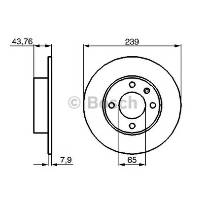 Photo Disque de frein BOSCH 0986478009