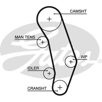 Foto Zahnriemen GATES 5346XS
