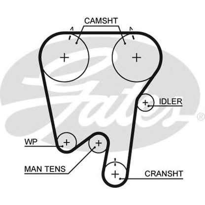 Foto Zahnriemen GATES 5396XS