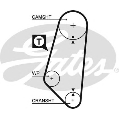 Photo Timing Belt GATES 5400