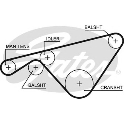 Zdjęcie Pasek rozrządu GATES 5463XS