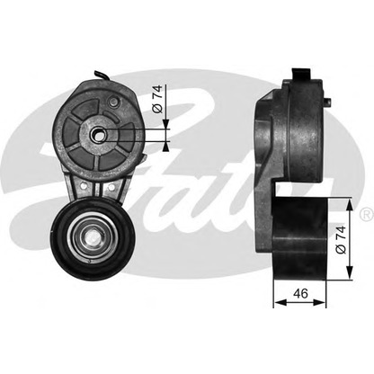 Foto Brazo tensor, correa poli V GATES T38651