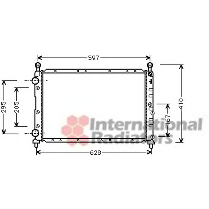 Foto Radiador, refrigeración del motor VAN WEZEL 01002020