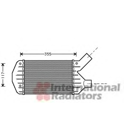 Photo Intercooler, échangeur VAN WEZEL 01004066